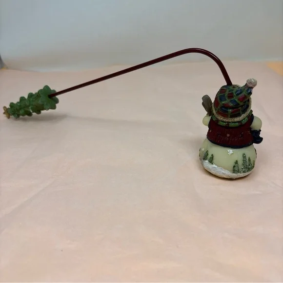 5 pc Vintage Mixed Christmas Ornament Lot - Candy, Bear, Bell - Picture 5 of 16